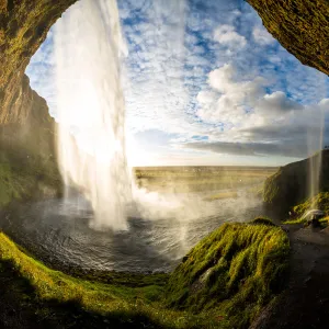 sydkusten, island, seljalandsfoss