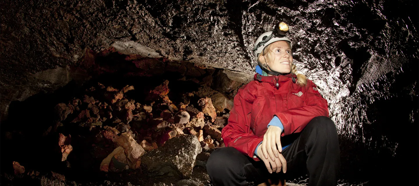 Caving in Iceland