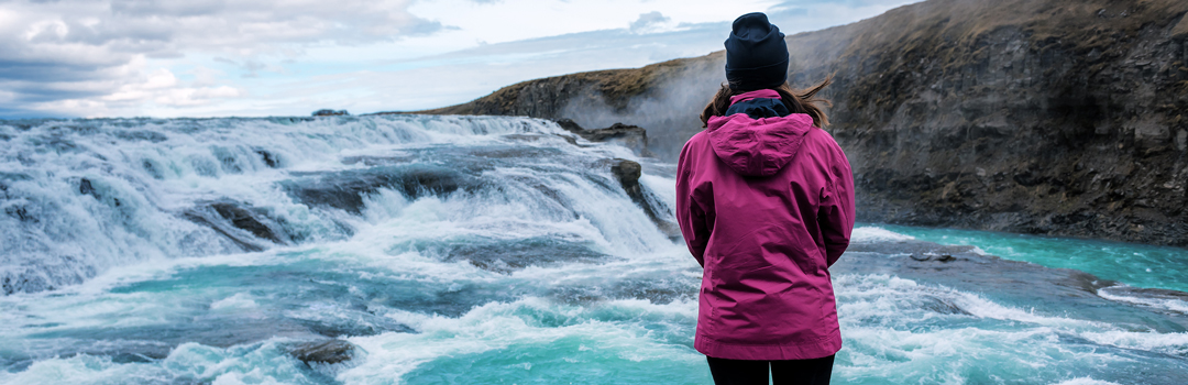 Gullfoss waterfall in Iceland.